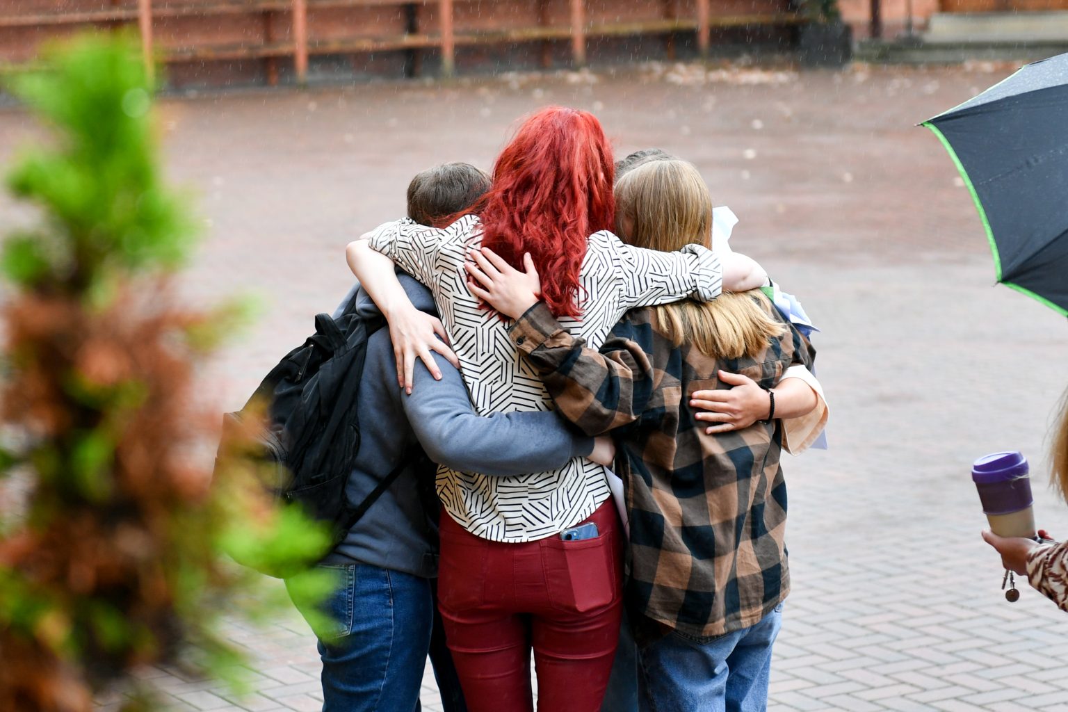 RGS Worcester pupils on Exam Results Day