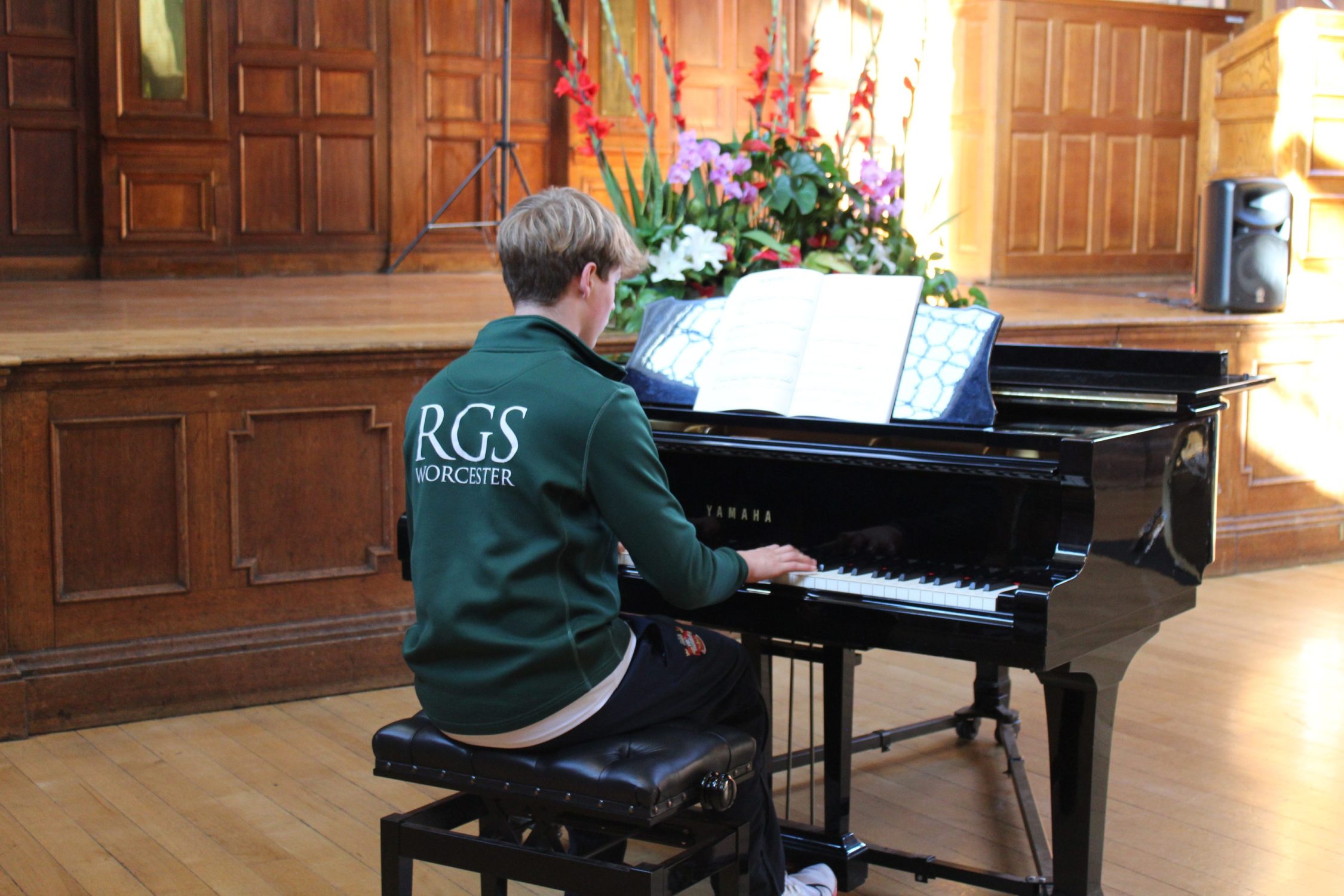 pupil playing piano