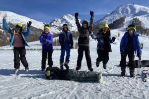 Skiing in Sestriere
