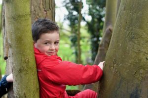 RGS Dodderhill Independent School pupil in Forest School setting