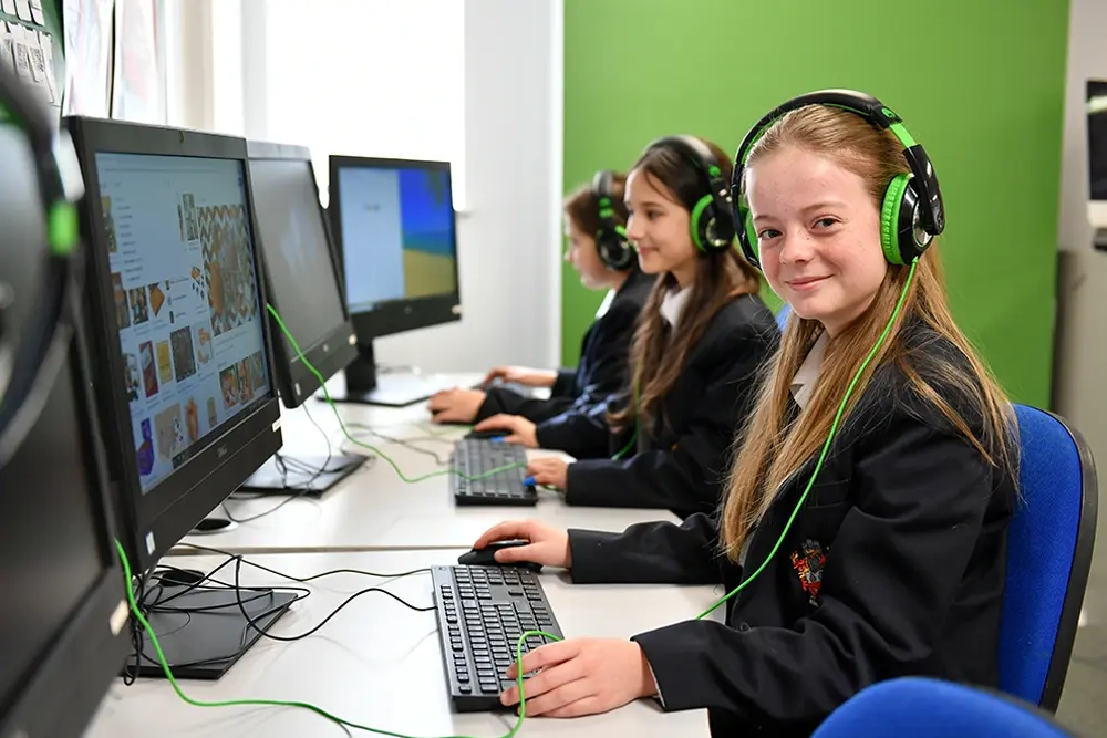 RGS Dodderhill Independent School pupils during ICT