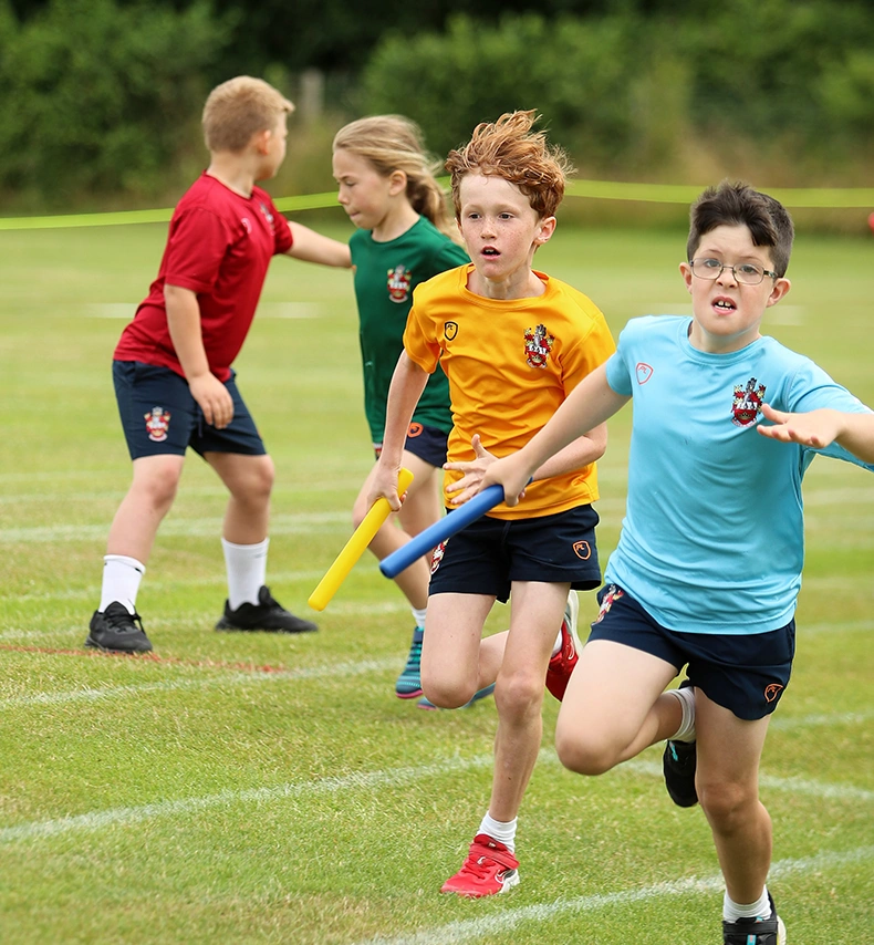 RGS The Grange pupil doing hurdles